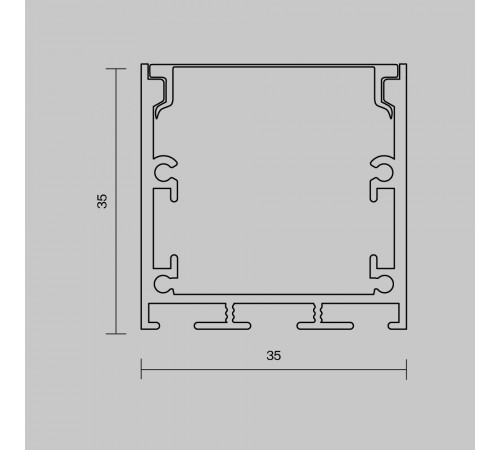 Алюминиевый профиль накладной-подвесной 35x35 Maytoni Led Strip ALM-3535BT-S-3M 633002 Алюминиевый профиль накладной-подвесной 35x35 Maytoni Led Strip ALM-3535BT-S-3M 633002