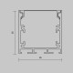 Алюминиевый профиль накладной-подвесной 35x35 Maytoni Led Strip ALM-3535BT-S-3M 633002