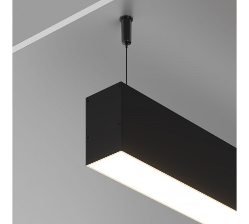 Профиль накладной-подвесной 50х70 (Черный, 2 м) Maytoni ALM-5070-B-2M