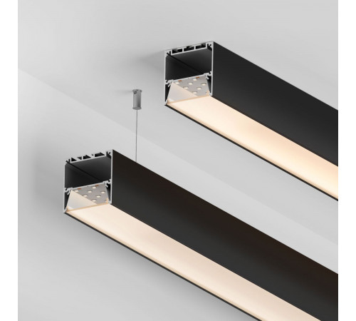 Профиль Arlight SL-LINE-5050-2000 BLACK с рефлектором (Алюминий) 064466