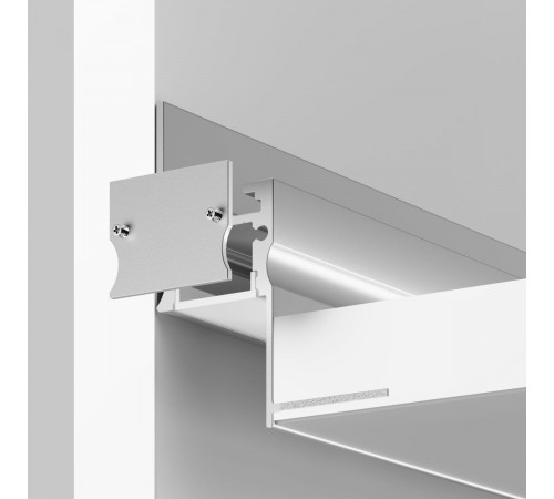 Алюминиевый профиль встраиваемый скрытого монтажа Maytoni Led Strip ALM-4151-S-2M 636013 Алюминиевый профиль встраиваемый скрытого монтажа Maytoni Led Strip ALM-4151-S-2M 636013