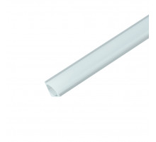 Профиль алюминиевый угловой круглый 7.9*7.9мм, серебро Feron CAB240 с матовым экраном, 2 заглушками, 4 крепежами в комплекте 52148