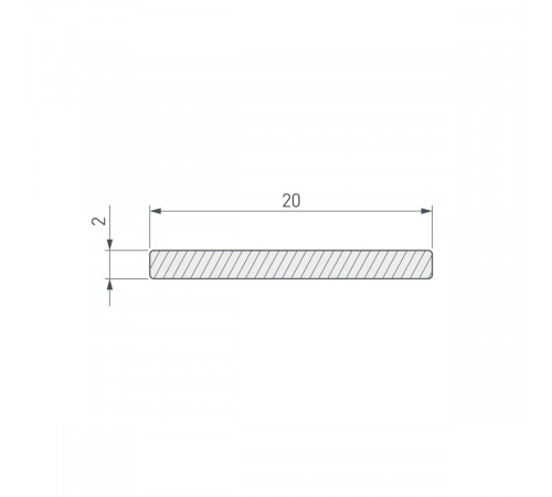 Полоса Arlight ARH-W20-3000 WHITE (Алюминий) 063286