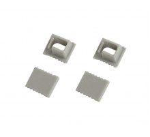 Набор заглушек Эра 0709-3 для профиля 0709 2шт глухие 2шт с отверстием