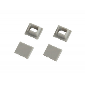 Набор заглушек Эра 0709-3 для профиля 0709 2шт глухие 2шт с отверстием