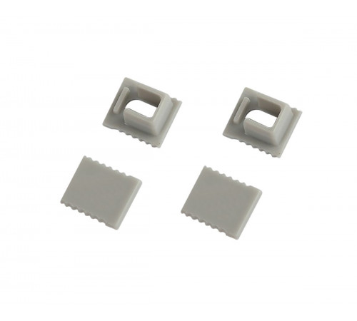 Набор заглушек Эра 0709-3 для профиля 0709 2шт глухие 2шт с отверстием