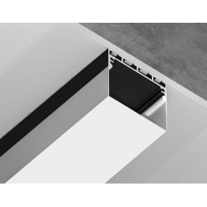 Алюминиевый профиль накладной/подвесной Profile System 42*45 для светодиодной ленты до 33,4мм Ambrella Light Illumination GP3070BK