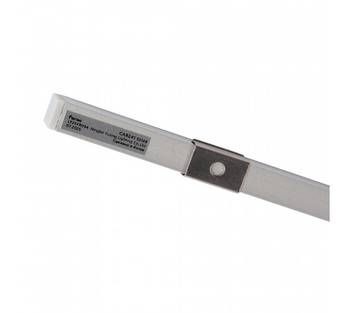 Профиль накладной 9х7.8мм, алюминиевый серебро 2м Feron CAB241 52149