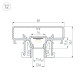 Профиль Arlight STRETCH-COMFORT-14-CEIL-CENTER-2000 BLACK (Алюминий) 065154