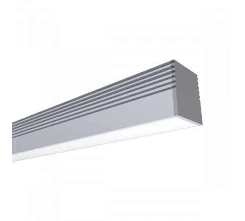 Профиль алюминиевый (рассеиватель белый матовый, заглушки - 2шт., крепеж - 8шт.) Apeyron 08-38-4