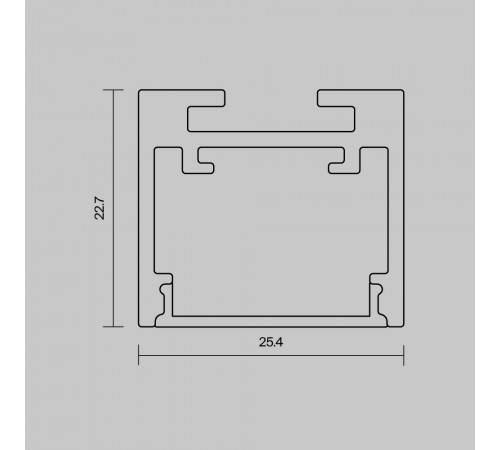 Алюминиевый профиль накладной-подвесной 25x22 Maytoni Led Strip ALM-2522-S-2M 633012 Алюминиевый профиль накладной-подвесной 25x22 Maytoni Led Strip ALM-2522-S-2M 633012