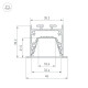 Профиль Arlight LINIA45-F-TRAY-3000 BLACK (Алюминий) 062242