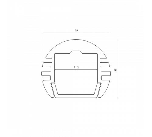 Профиль алюминиевый SWG SF-1915 001761