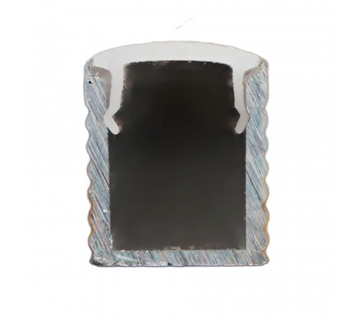 Профиль накладной 9х7.8мм, алюминиевый серебро 2м Feron CAB241 52149