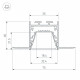 Профиль Arlight LINIA32-FANTOM-TRAY-2000 ANOD (Алюминий) 062166