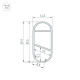 Профиль Arlight WARDROBE-1530-2000 ANOD BLACK 054942
