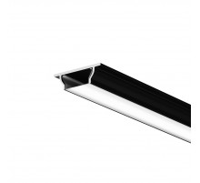 Алюминиевый профиль Maytoni Led Strip накладной с вертикальным изгибом (Черный, 2 м) ALM-1103-B-2M 631018