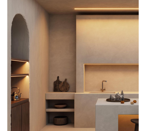 Профиль Arlight LINE-D-1515-2000 SQUARE ANOD (Алюминий) 061083