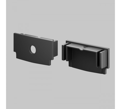 Комплект заглушек для профиля 61×14 2шт Maytoni Led Strip ALM-6114-B-EC 642013