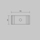 Комплект креплений для профиля 25×42 и 35x51 4шт Maytoni Led Strip ALM-2542-MT