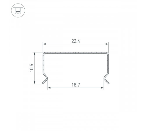 Профиль Arlight гибкий WPH-FLEX-2020-1000 (Сталь) 062625