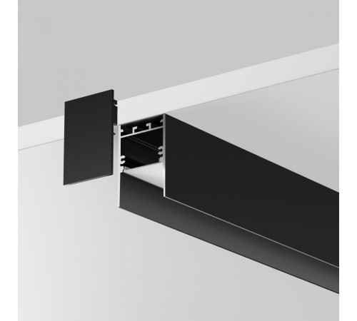 Алюминиевый профиль накладной-подвесной 35x51 Maytoni Led Strip ALM-3551-B-2M 633011 Алюминиевый профиль накладной-подвесной 35x51 Maytoni Led Strip ALM-3551-B-2M 633011