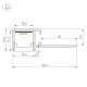 Профиль Arlight FANTOM-BENT-W12-SIDE-EDGE-2000 ANOD (Алюминий) 057315