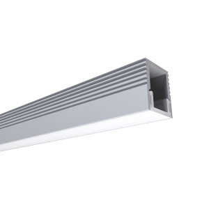 Профиль алюминиевый (рассеиватель белый матовый, заглушки - 2шт., крепеж - 8шт.) Apeyron 08-38-4