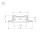 Профиль Arlight SL-SLIM-H7-F25-2000 BLACK (Алюминий) 061615