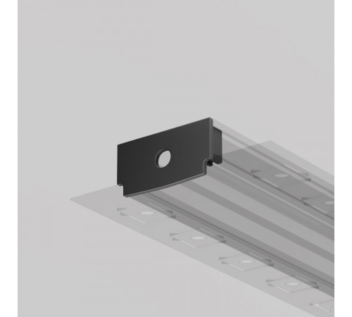 Комплект заглушек для профиля 61×14 2шт Maytoni Led Strip ALM-6114-B-EC 642013