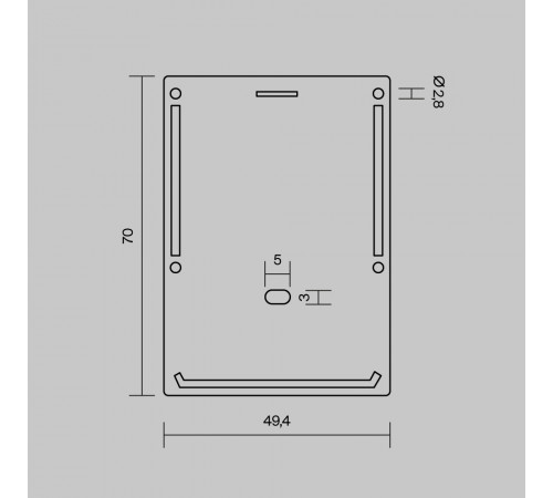 Комплект заглушек (для профиля ALM-5070-S-2M) 2 шт Maytoni ALM-5070-S-EC