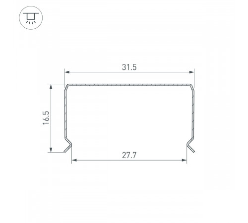 Профиль Arlight гибкий WPH-FLEX-3020-1000 (Сталь) 062646