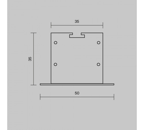 Комплект заглушек для профиля 50×35 2шт Maytoni Led Strip ALM-5035T-B-EC 642035 Комплект заглушек для профиля 50×35 2шт Maytoni Led Strip ALM-5035T-B-EC 642035