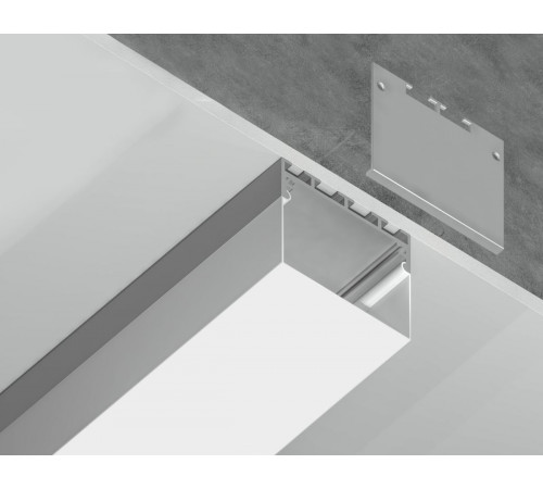Алюминиевый профиль накладной/подвесной Profile System 42*45 для светодиодной ленты до 33,4мм Ambrella Light Illumination GP3070AL