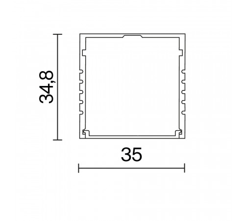 Алюминиевый профиль накладной Maytoni Led Strip ALM-3535AT-S-2M 631008