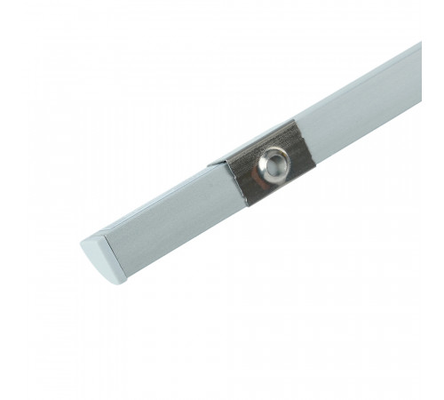 Профиль алюминиевый угловой круглый 7.9*7.9мм, серебро Feron CAB240 с матовым экраном, 2 заглушками, 4 крепежами в комплекте 52148