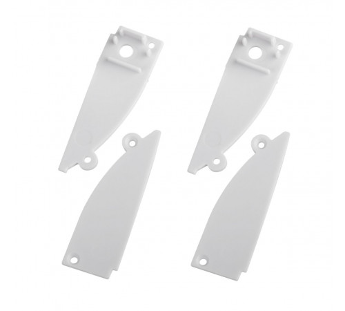 Набор заглушек Эра 9818-3 профиля 9818 2шт глухие 2шт с отверстием