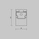 Комплект заглушек 2шт Maytoni Led Strip ALM-3551-B-EC 642063
