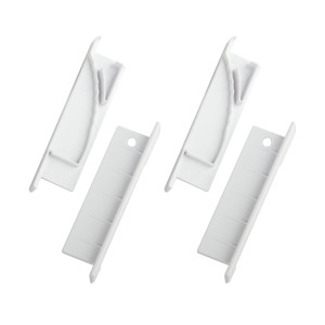 Набор заглушек Эра 6814-3 для профиля 6814 2шт глухие 2шт с отверстием