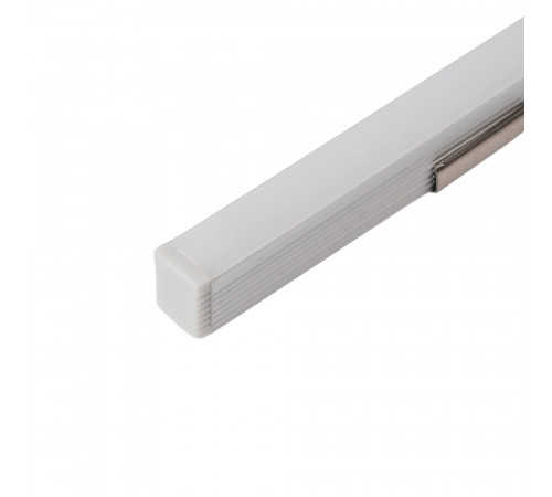 Профиль накладной 9х7.8мм, алюминиевый серебро 2м Feron CAB241 52149