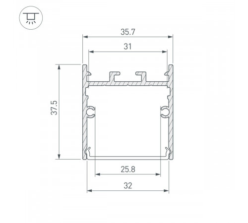 Профиль Arlight SL-LINE-3638-LW-2000 WHITE 038444(1) Профиль Arlight SL-LINE-3638-LW-2000 WHITE 038444(1)