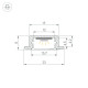 Профиль Arlight LINE-2308-F-2000 ANOD BROWN DEEP (Алюминий) 065811