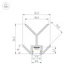 Профиль Arlight PIK-F-EXT-3000 (Алюминий) 063387
