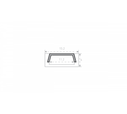 Алюминиевый профиль SWG Standard SF-1506-3MT 00-00031953 Алюминиевый профиль SWG Standard SF-1506-3MT 00-00031953