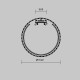 Комплект заглушек для профиля D60 2шт Maytoni Led Strip ALM-D60-EC 642082