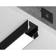Алюминиевый профиль накладной 10*10 для светодиодной ленты до 8мм Ambrella Light Illumination GP1650BK
