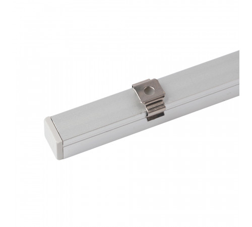 Профиль алюминиевый накладной, 10х10мм, серебро Feron CAB243 52151