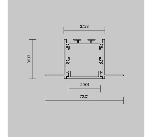 Профиль встраиваемый скрытого монтажа Maytoni Led Strip  636011