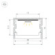 Профиль Arlight FANTOM-BENT-W21-TOP-2000 ANOD (Алюминий) 064493