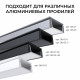 Комплект соединителей монтажный для профиля 08-01/05, прозр., поликарб., прямой, 2 шт. Apeyron С-08-01